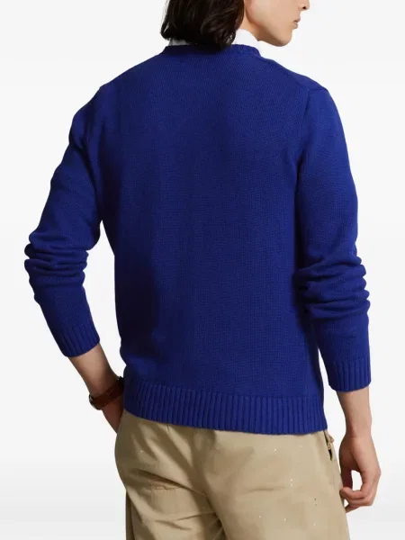 Cu centură curea Polo Ralph Lauren tricotate cu dungi albastru