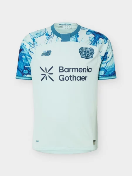 New balance Tricou funcțional Bayer 04 Away cobalt / deschis albastru