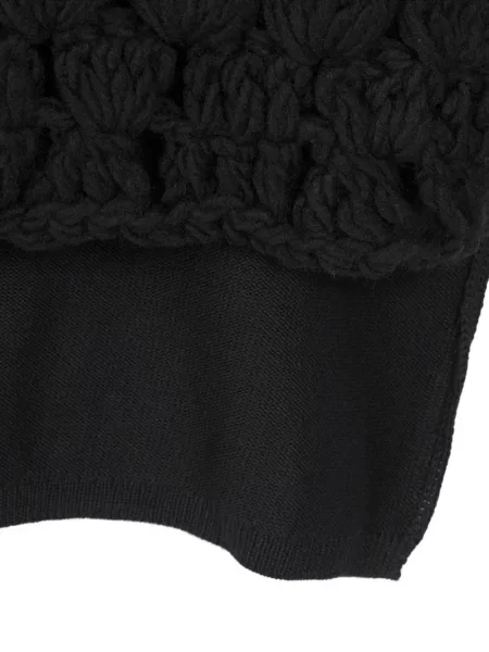 Pulover Comme Des Garcons Homme Plus fără mâneci chunky negru