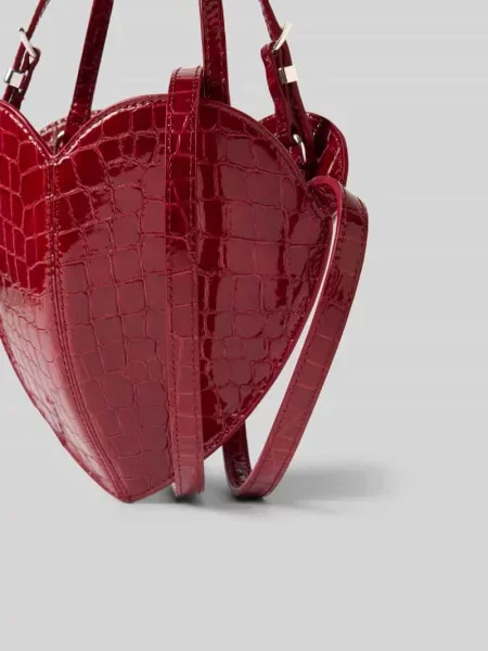 Torba typu crossbody z naturalnej skóry Rotate czerwona
