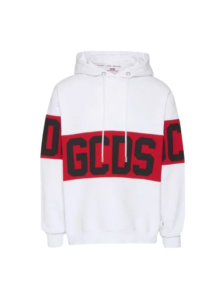 Bluza z kapturem Gcds z kapturem z logo biała