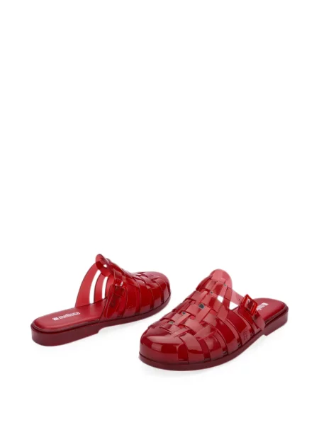 Papuci tip mules Melissa fără toc roșu
