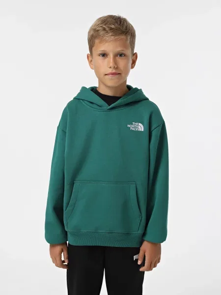 Детское худи The North Face зеленое