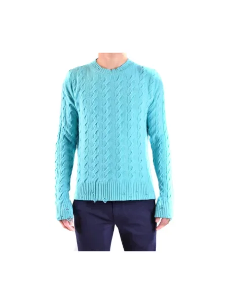 Sweter Laneus wełniany niebieski