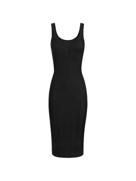 Rochie Elisabetta Franchi tricotate ajurata negru