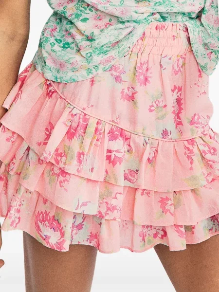 Fusta mini Loveshackfancy roz