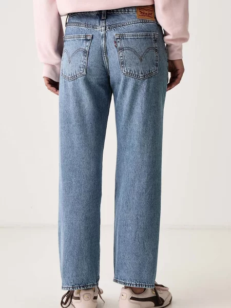Levi's jeansy straight SUPERLOW STRAIGHT niebieskie