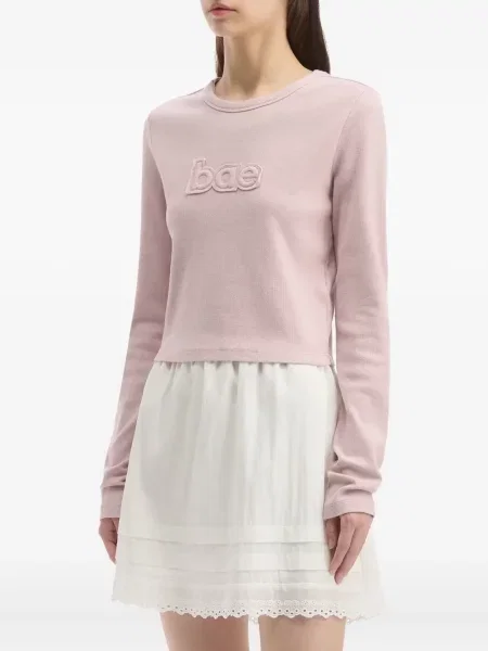 Długi top B+ab różowy