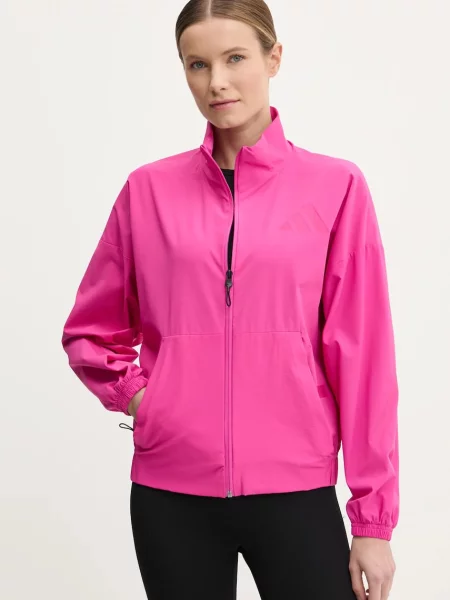 Adidas geaca Z.N.E. femei de tranzitie roz