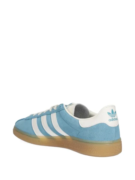 Sneakerși Adidas Predator cu broderie cu dungi din piele de căprioară albastru