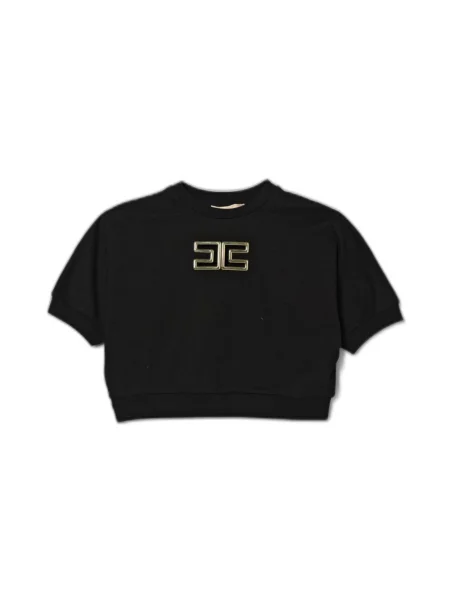Bluza Elisabetta Franchi z logo czarna