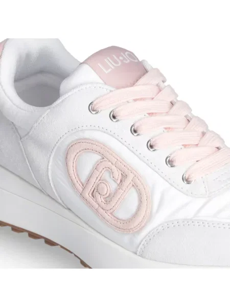 Sneakersy Liu Jo skórzane na platformie białe