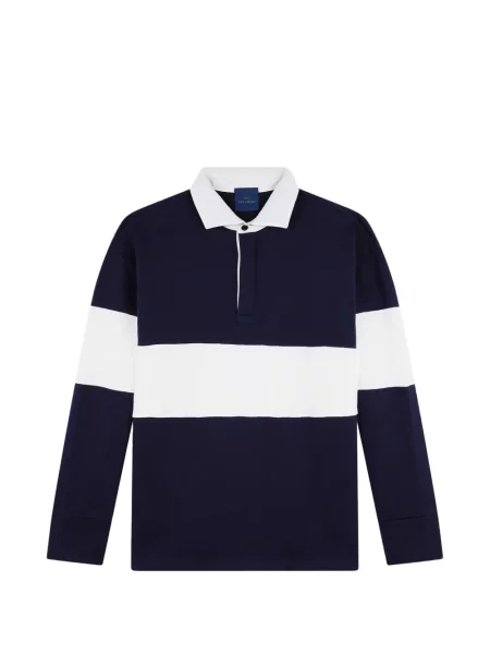 Tricou polo Paul & Shark cu dungi albastru