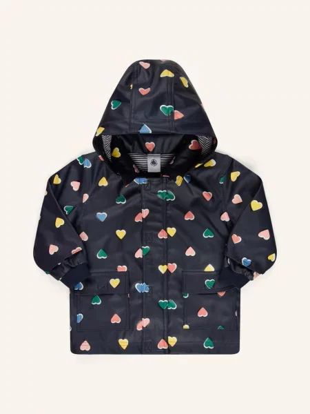 Petit Bateau Nepromokavá Bunda tmavě / růžová / žlutá modrá