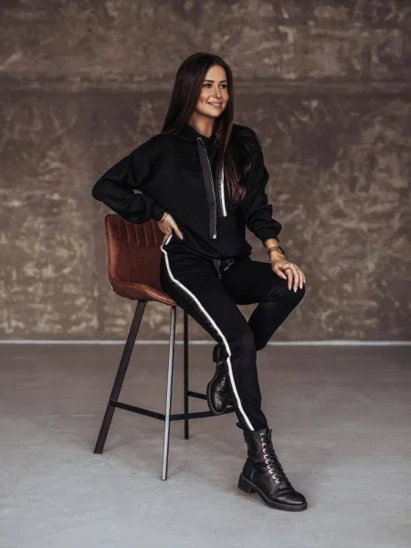 Pantaloni de trening Cocomore negru