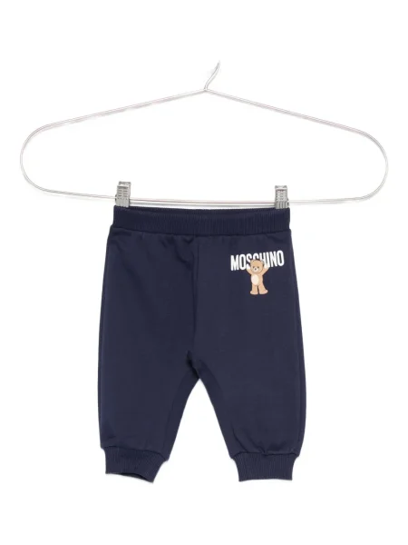 Spodnie dziecięce Moschino niebieskie
