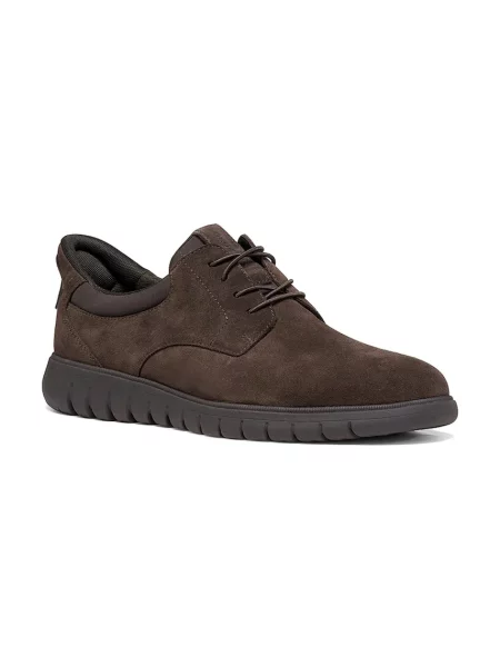 Sneakersy Geox zamszowe brązowe