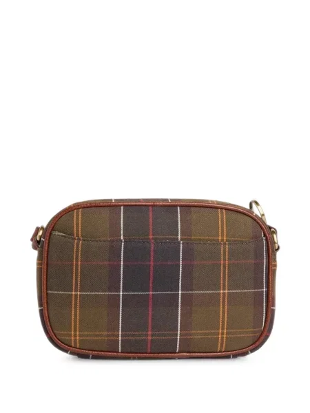 Καρό τσάντα χιαστί Barbour πράσινο