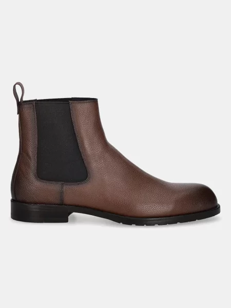 Шкіряні черевики BOSS Tayil-L коричневий