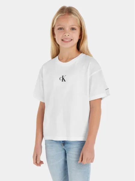 Calvin Klein Jeans Póló Boxy Fit fehér