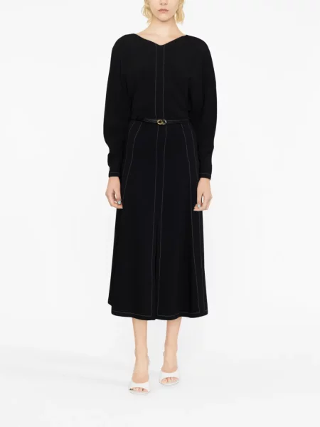 Bluzka Stella Mccartney z dekoltem w serek czarna