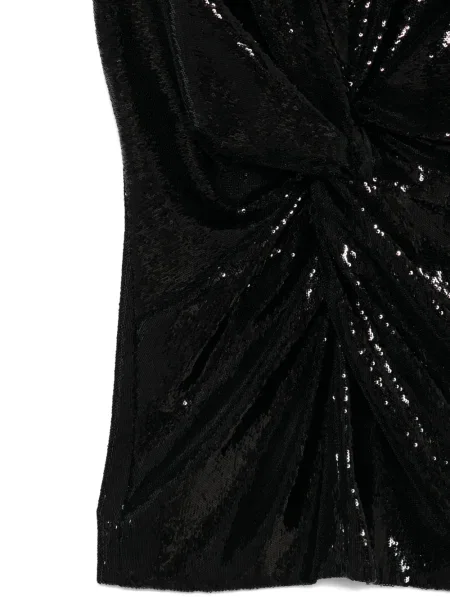 Top Kiton cu paiete negru