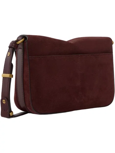 Semišová crossbody kabelka Pinko červená