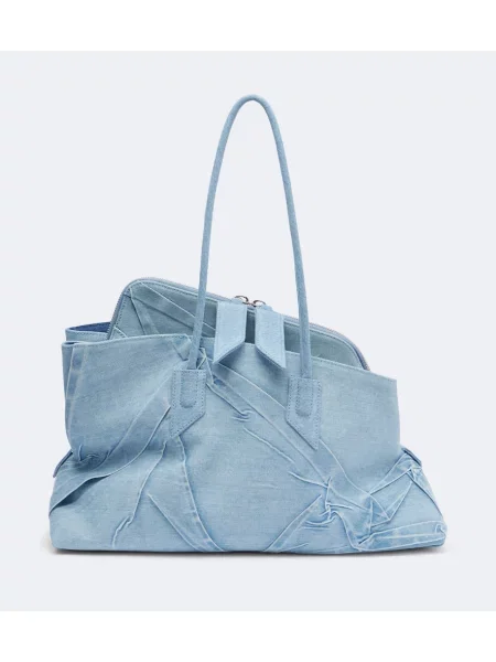 Geantă shopper The Attico albastru