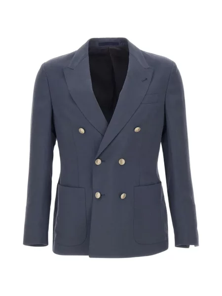 Sacou Eleventy cu două rânduri de nasturi albastru