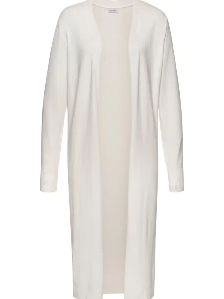 LASCANA Geacă tricotată alb