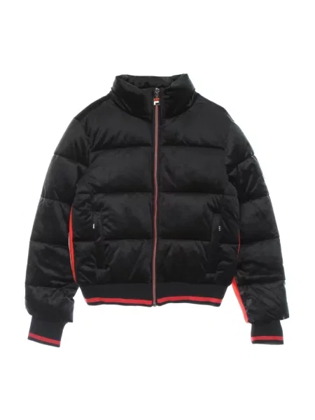 Kurtka puchowa Fila z wysokim kołnierzem czarna