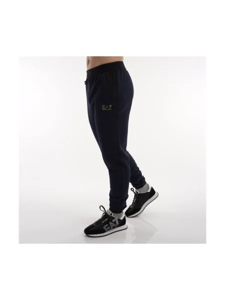 Pantaloni Emporio Armani albastru