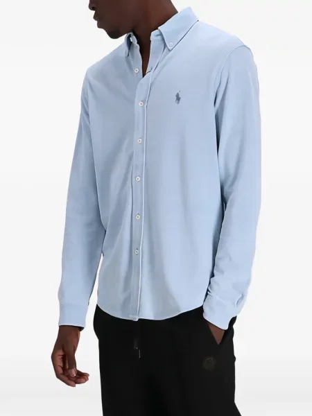 Květinový dlouhý spodní díl plavek Polo Ralph Lauren s potiskem modrý