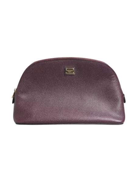 Kosmetyczka Dolce And Gabbana skórzana fioletowa