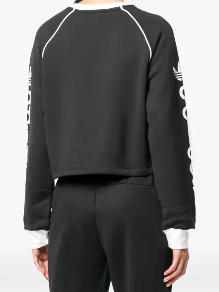 Pruhované krajkové pruhované tričko Adidas s vázáním šedé