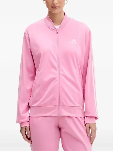 Ριγέ τρέξιμο σετ φόρμας Adidas με σχέδιο γκρι