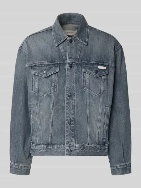 Kurtka jeansowa o kroju regular fit z czystej bawełny Calvin Klein Jeans