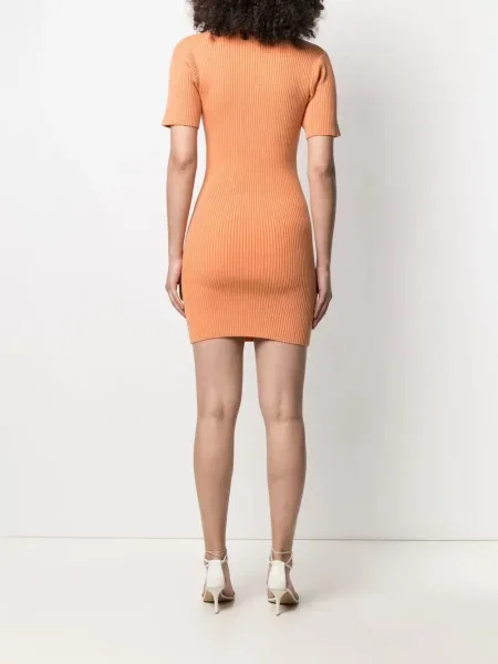 Odgovarati haljina Stella Mccartney narančasta