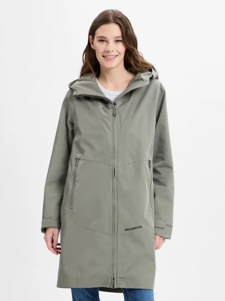 Wellensteyn płaszcz funkcjonalny Metropolis Kobiety Sztuczne włókno jednolity S szary