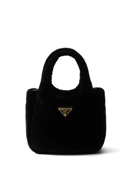 Geantă Prada de catifea negru