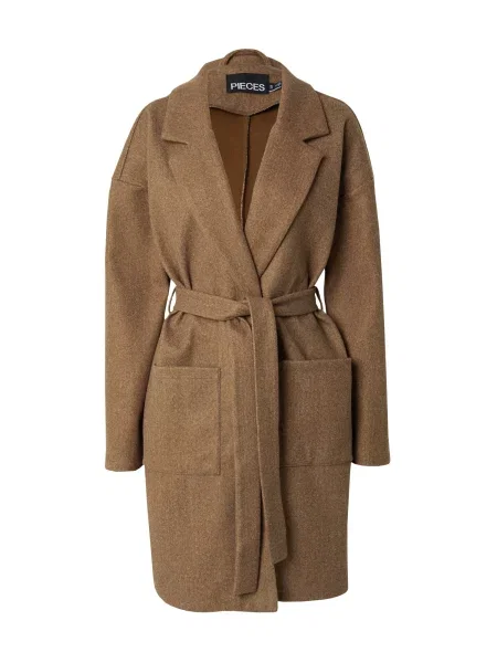 PIECES Prehoden plašč pikčasto rjava