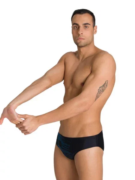Kąpielówki slipy na basen Arena Starry Brief czarne