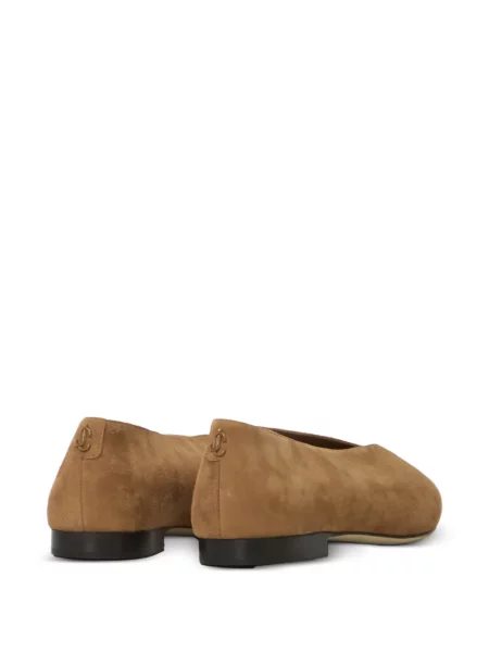 Balerini Jimmy Choo din piele de căprioară fără toc