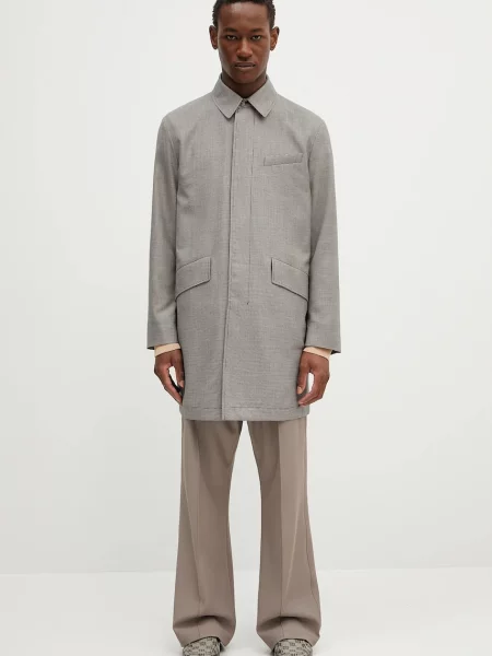 Paul Smith palton de lână de tranzitie gri