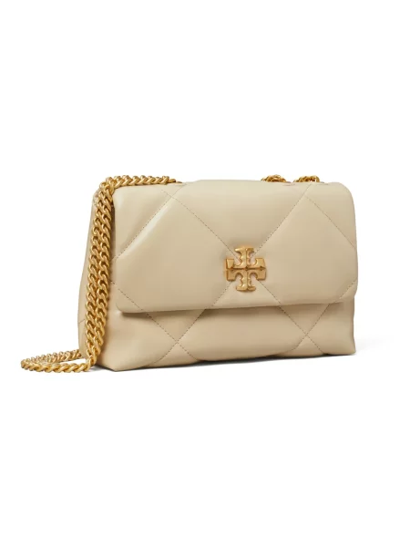 Torebka Tory Burch skórzana szara