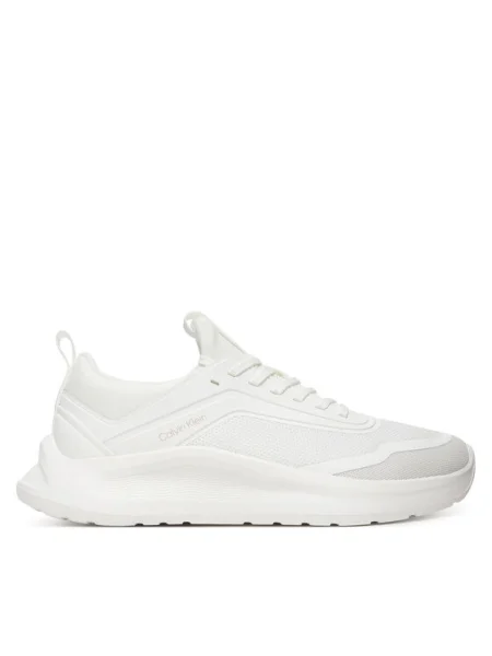 Sneakersy Calvin Klein Light Eva Run Sock Mesh biela