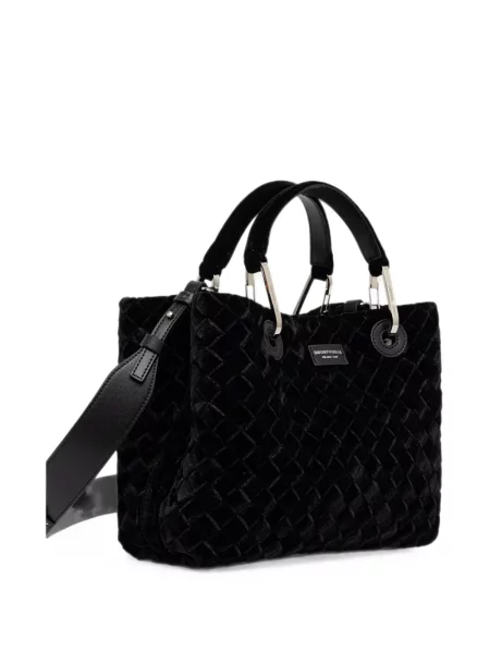 Geantă shopper Emporio Armani negru
