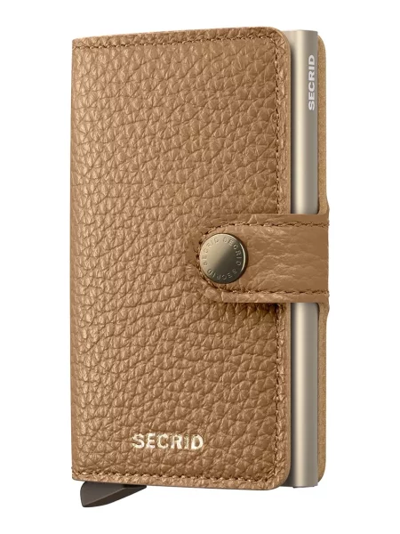 Secrid portofel de piele MPe-Cappuccino bej