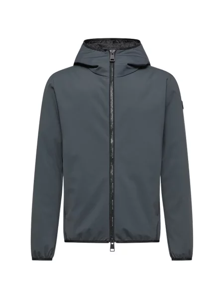 Geacă Moncler cu glugă gri