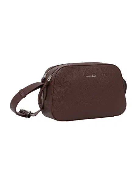 Coccinelle torebka crossbody skórzana brązowa